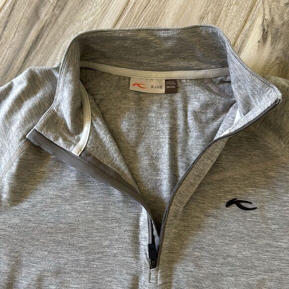 KJUS Men's Ski Half-Zip Mid Layer Grey Melange- Still Full Price 56 2XL - Picture 3 of 5